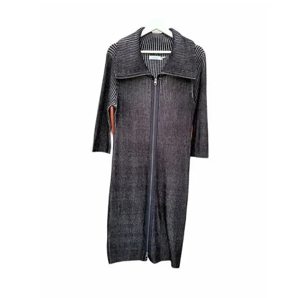 - Calvin Klein Ribbed Knit Long Sweater XL - dress or Cardigan - Picture 2 of 2